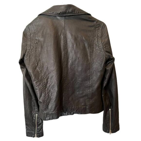 MADEWELL Washed Leather Moto Jacket Size XS - Picture 6 of 13